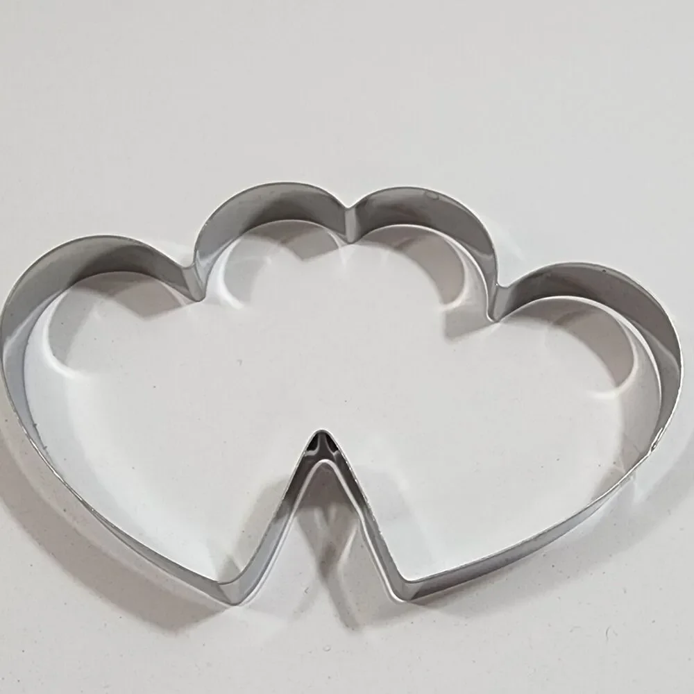 3 Pieces Heart Shape Cookie Cutter Set Valentine Cookie Cutter Stainless